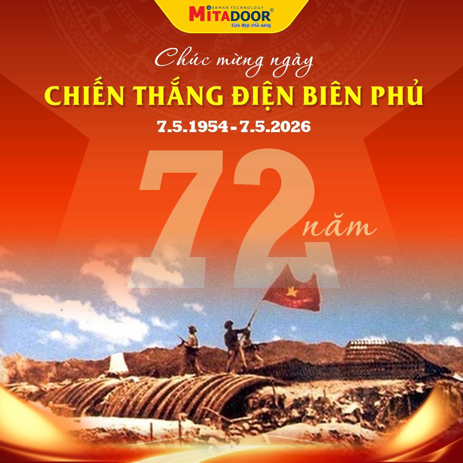 Kỷ niệm 72 năm Chiến thắng Điện Biên Phủ (07/5/1954 - 07/5/2026)
