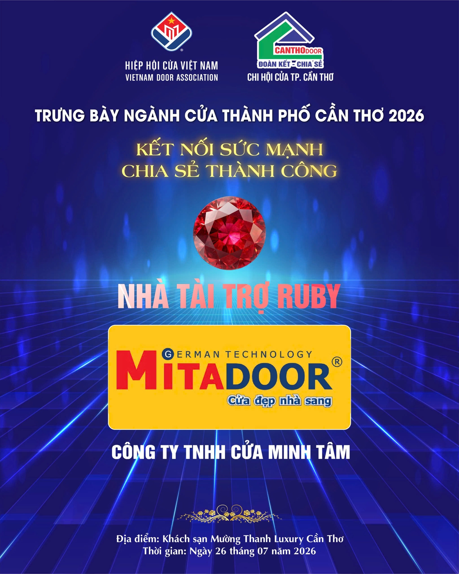 Mitadoor tại sự kiện Ng&agrave;nh Cửa Cần Thơ 2026: Kết nối sức mạnh, chia sẻ th&agrave;nh c&ocirc;ng