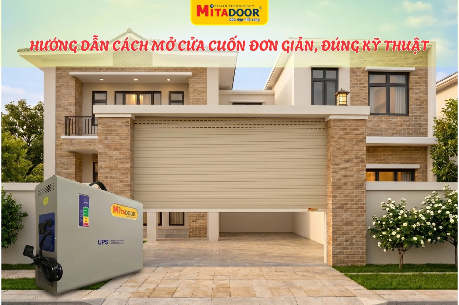Hướng dẫn c&aacute;ch mở cửa cuốn đơn giản, đ&uacute;ng kỹ thuật, đảm bảo an to&agrave;n