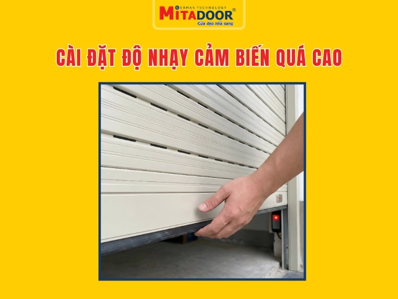 C&agrave;i đặt độ nhạy cảm biến tự dừng qu&aacute; nhạy hoặc đ&atilde; bị hỏng