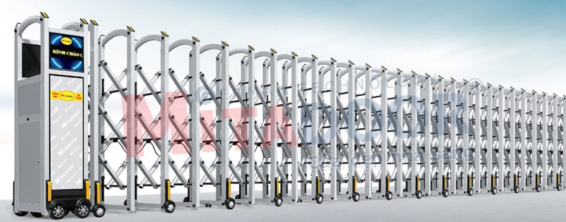 Cửa cổng xếp hợp kim nh&ocirc;m MT 128-Y Mitadoor 