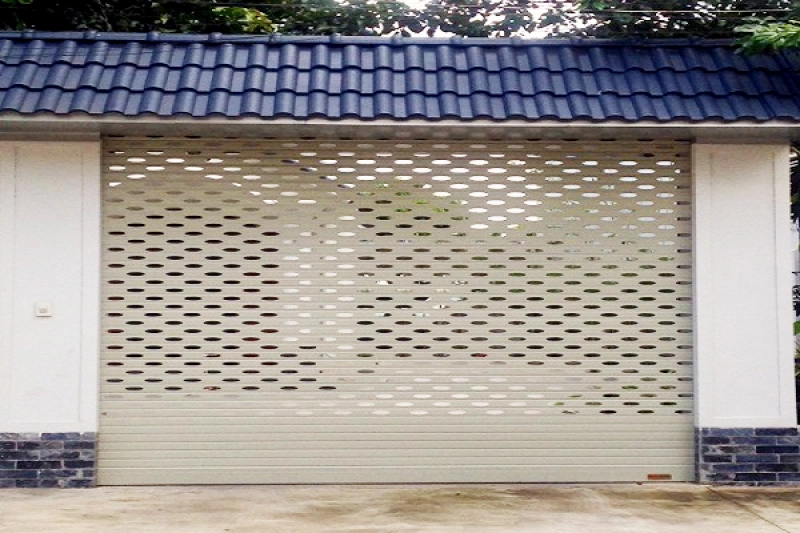 Cửa cuốn nhôm siêu thoáng Mitadoor LG71 chân ái của các mặt bằng kinh doanh