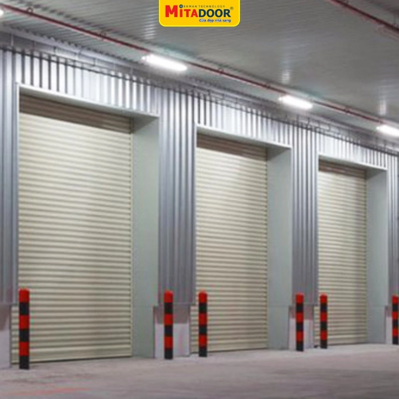 Cửa cuốn th&eacute;p Sơn tĩnh điện Mitadoor d&agrave;y 1.3mm thẩm mỹ, bền chắc