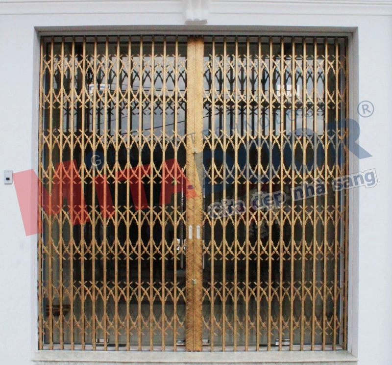 Sửa cửa k&eacute;o hoa văn cổ S9 sang trọng