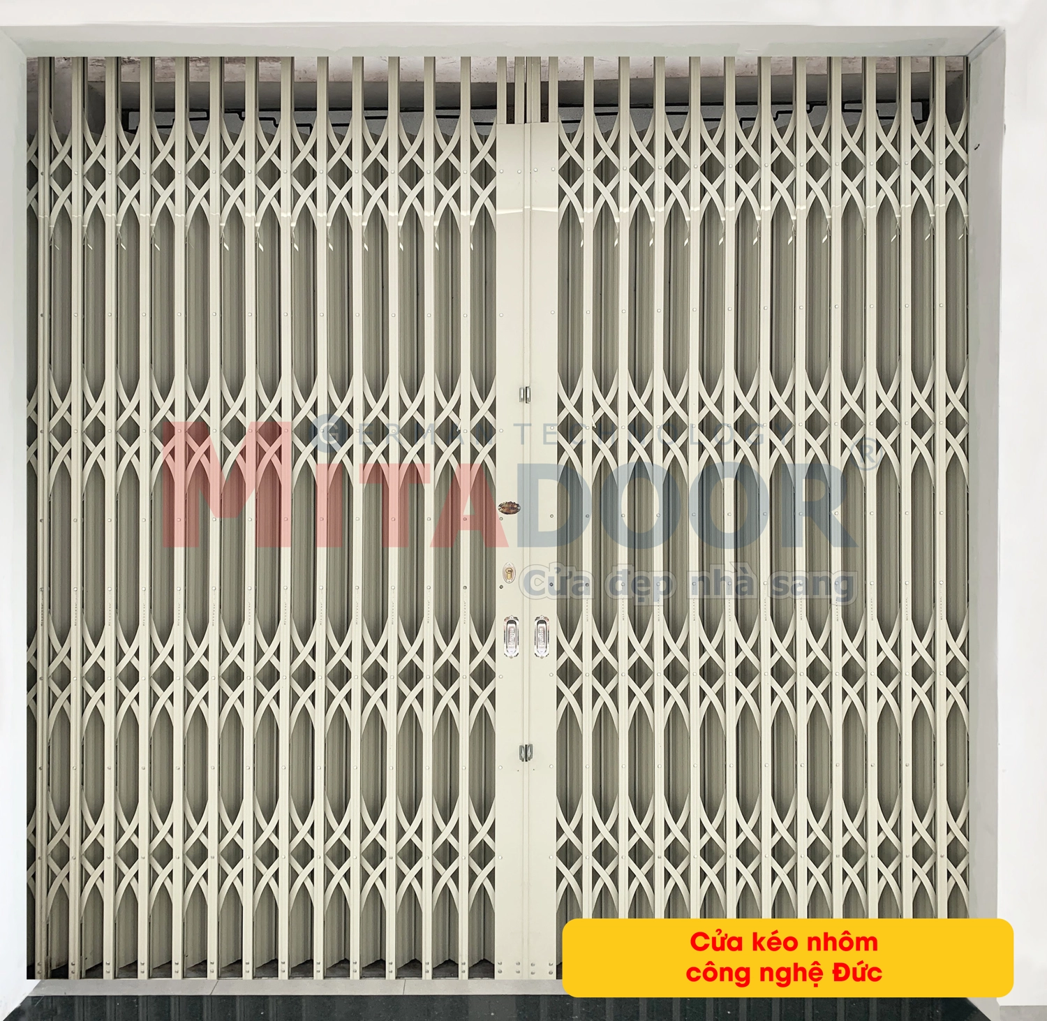 Cửa kéo nhôm công nghệ Đức Mitadoor bền bỉ, an toàn