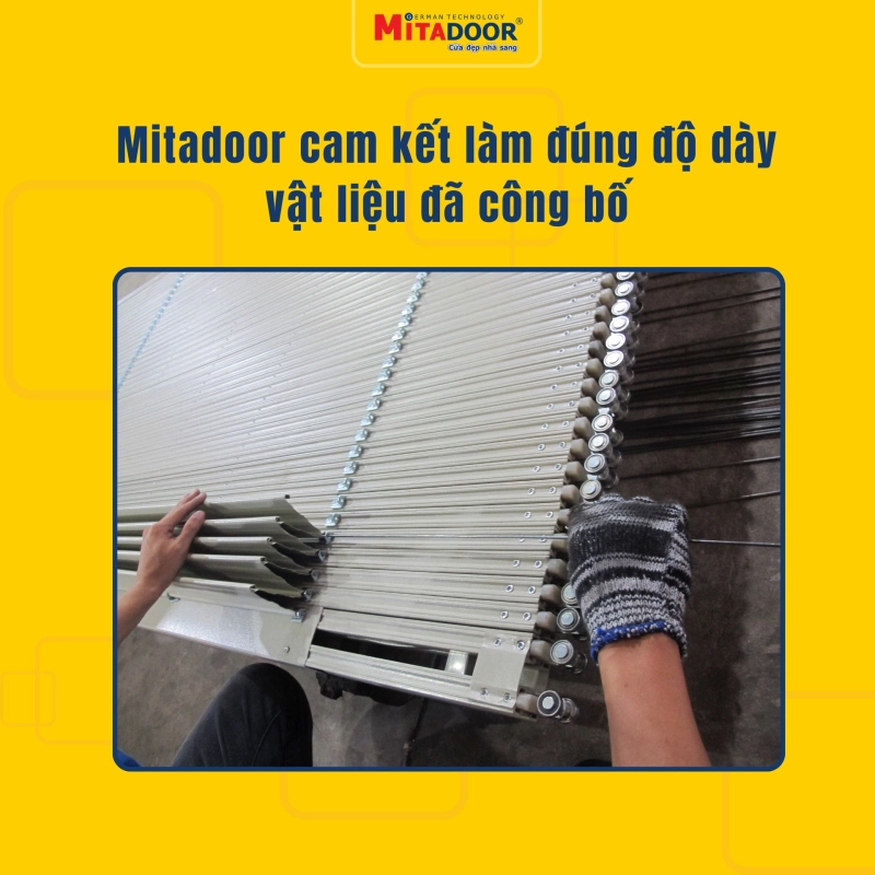 C&aacute;c thanh U cửa k&eacute;o l&agrave;m đ&uacute;ng độ d&agrave;y như c&ocirc;ng bố