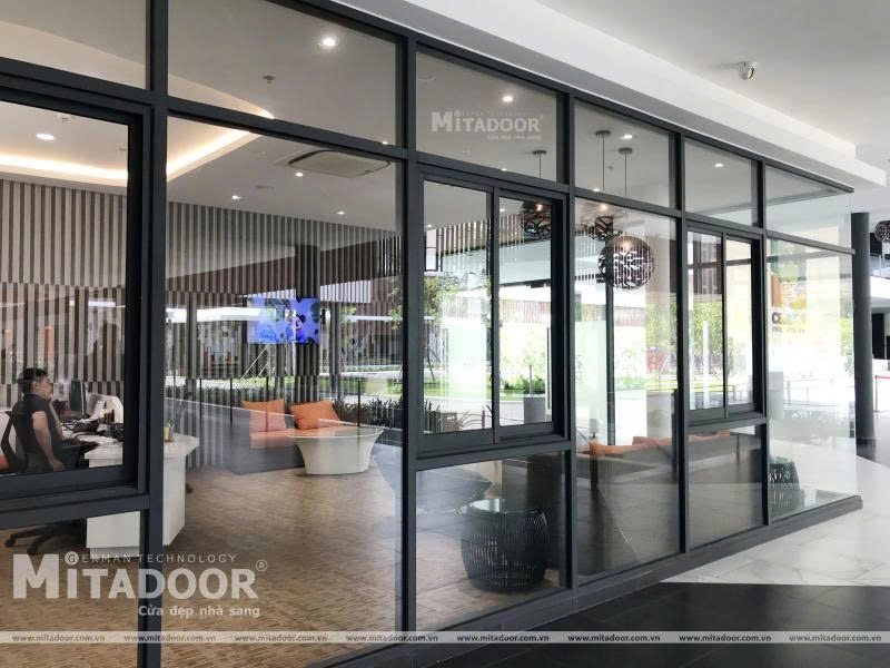 Cửa sổ mở lùa hệ nhôm Mitadoor cao cấp sang trọng, đẳng cấp