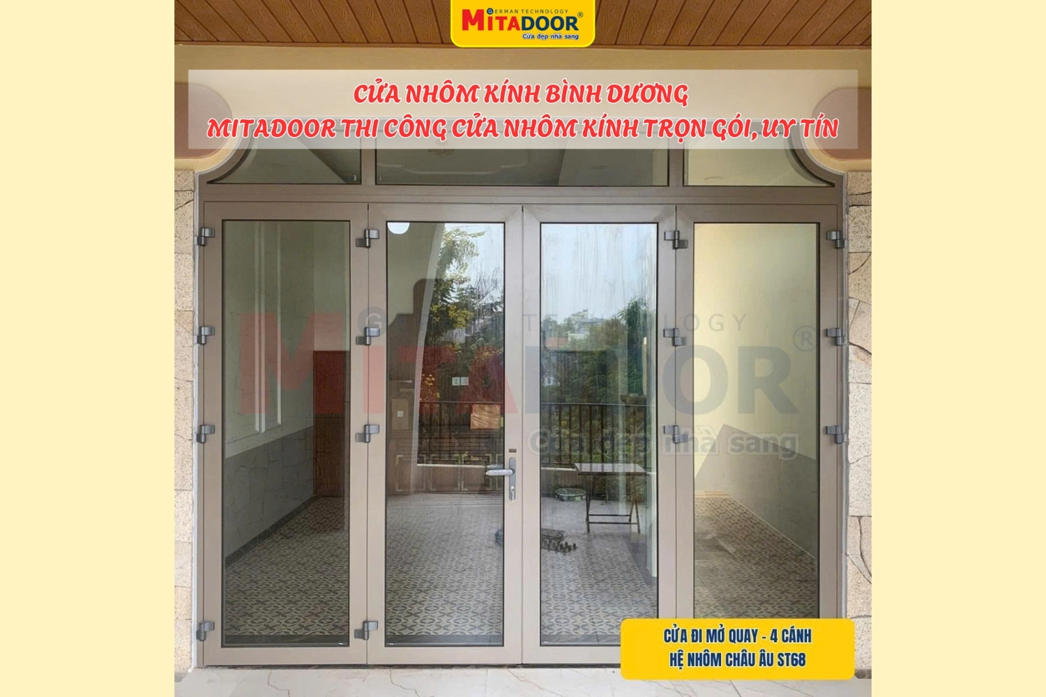 Cửa nhôm kính Mitadoor được nhiều khách hàng tại Bình Dương lựa chọn bởi sản phẩm đảm bảo chất lượng với giá tốt cùng chính sách bảo hành minh bạch