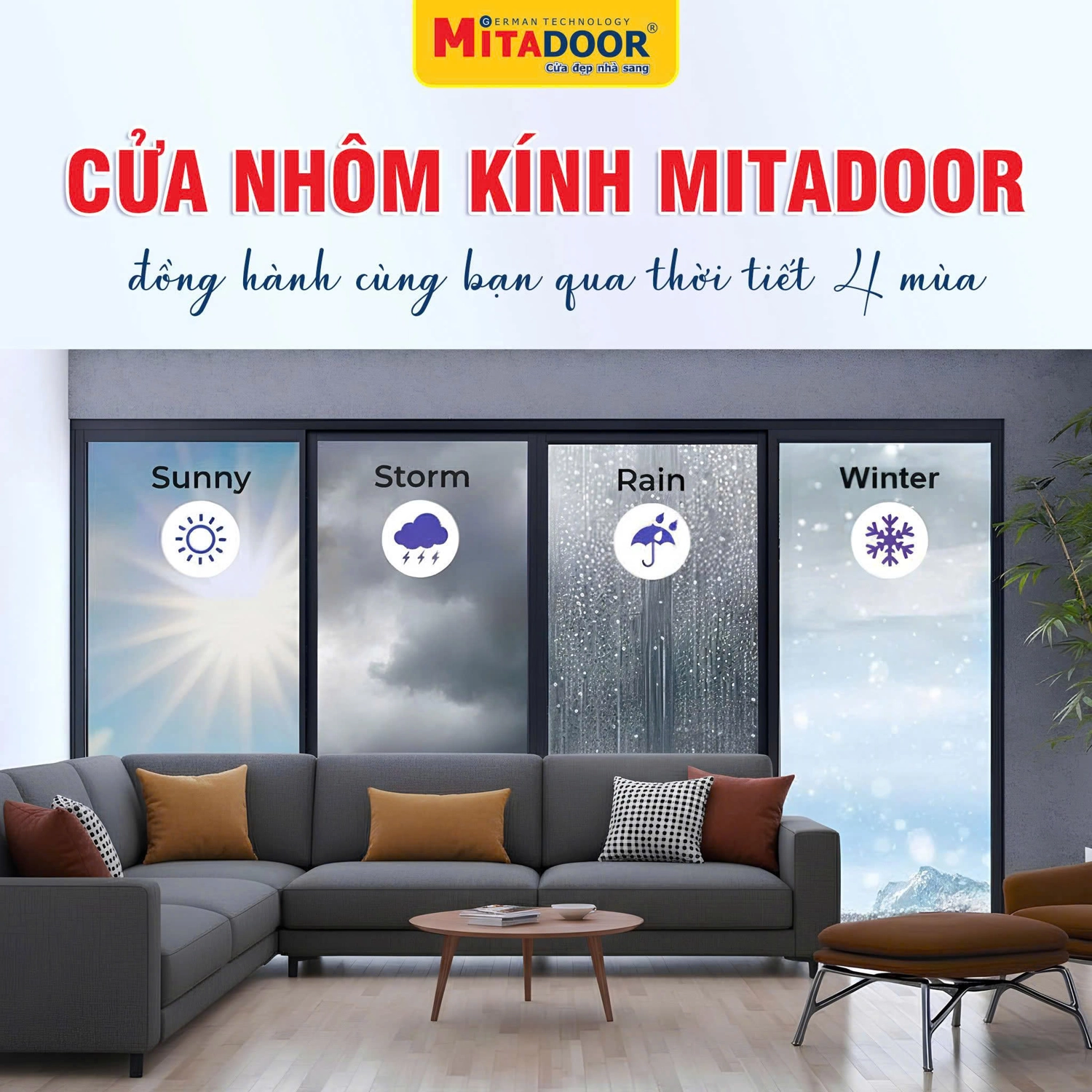Nhà đẹp thôi chưa đủ - Cửa phải bền vững trước nắng, mưa, gió, lạnh