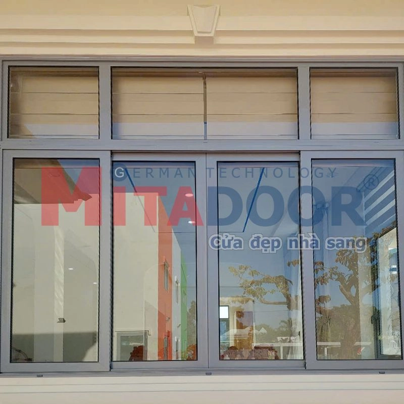 Cửa sổ mở lùa hệ nhôm Mitadoor DP êm nhẹ, an toàn với chi phí tối ưu