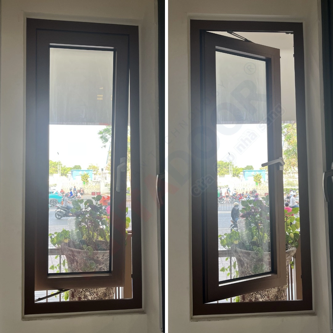 Cửa sổ mở hất kết hợp mở quay thương hiệu Mitadoor