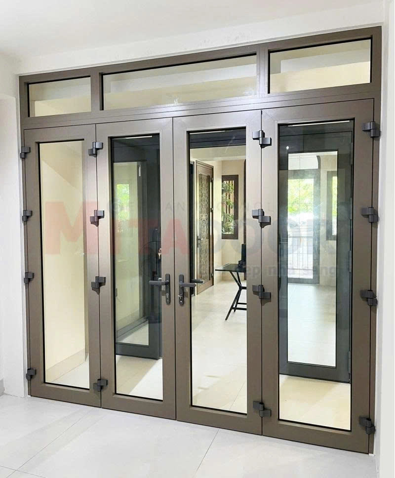 Cửa đi mở quay hệ nhôm Châu Âu ST68 Mitadoor sang trọng, chuẩn phong thủy, giá cạnh tranh
