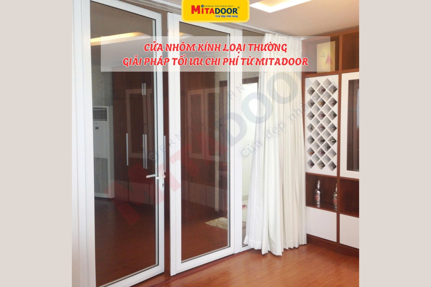 Cửa nhôm kính loại thường - Giải pháp tối ưu chi phí đầu tư hiệu quả