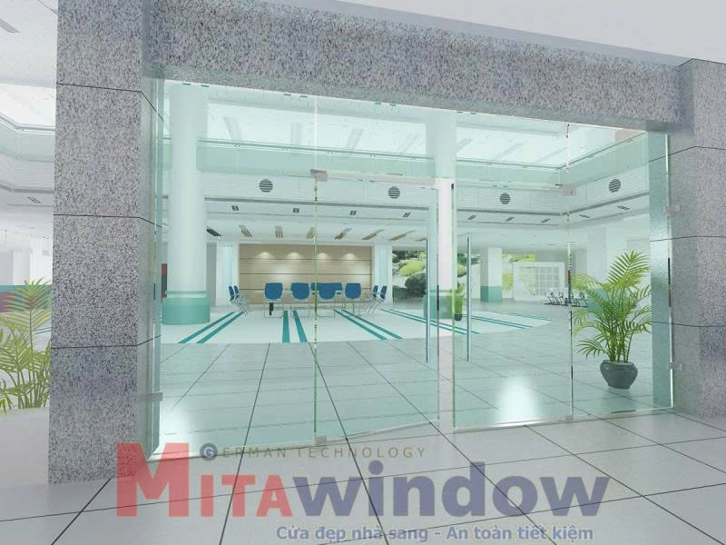 K&iacute;nh cường lực Mitadoor với ưu điểm chịu được lực gấp 4-5 lần so với k&iacute;nh th&ocirc;ng thường
