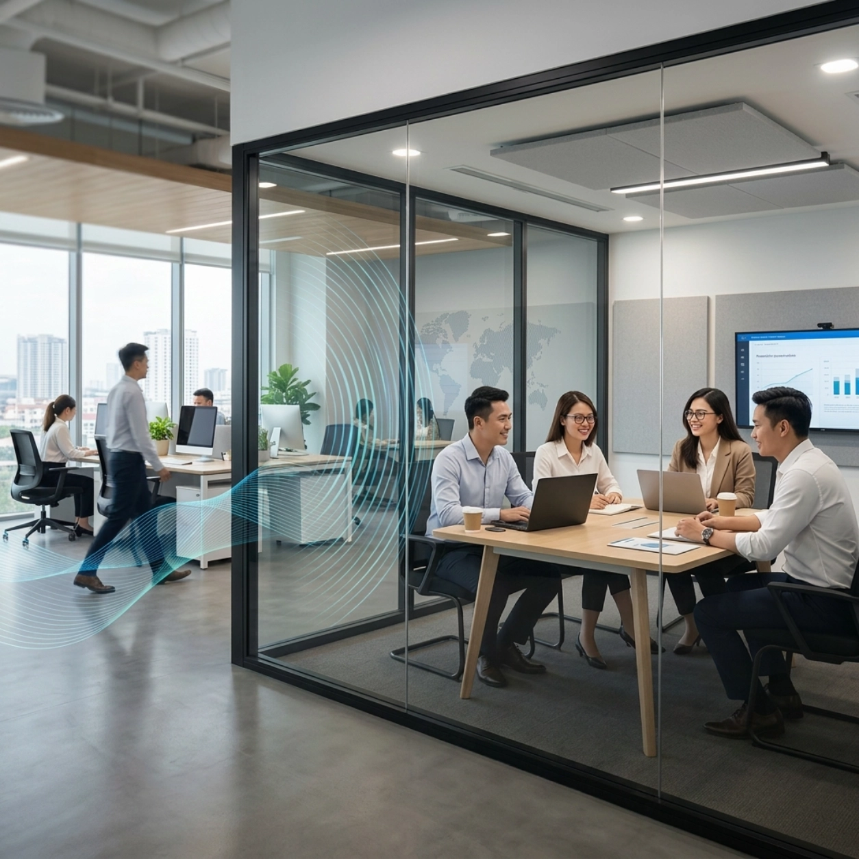 Chọn cửa nhôm kính cho văn phòng - Bí quyết kiến tạo không gian làm việc hiện đại