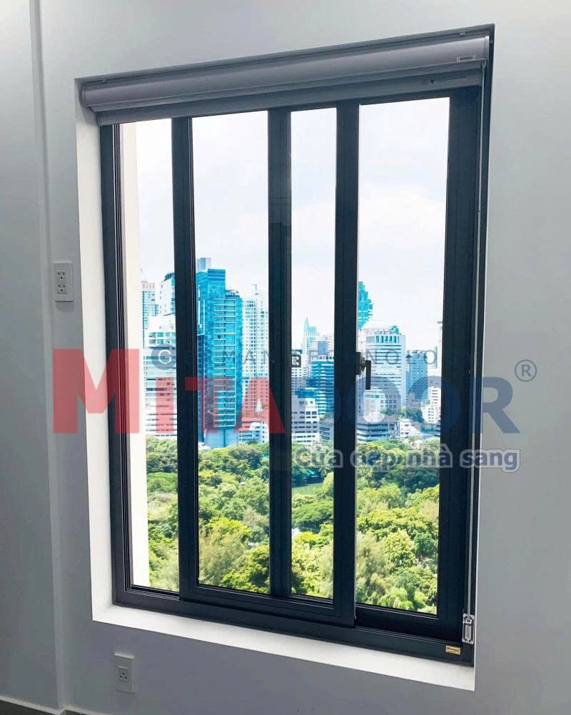 Cửa sổ mở l&ugrave;a hệ nh&ocirc;m Mitadoor DP thiết kế linh hoạt, dễ d&agrave;ng vận h&agrave;nh