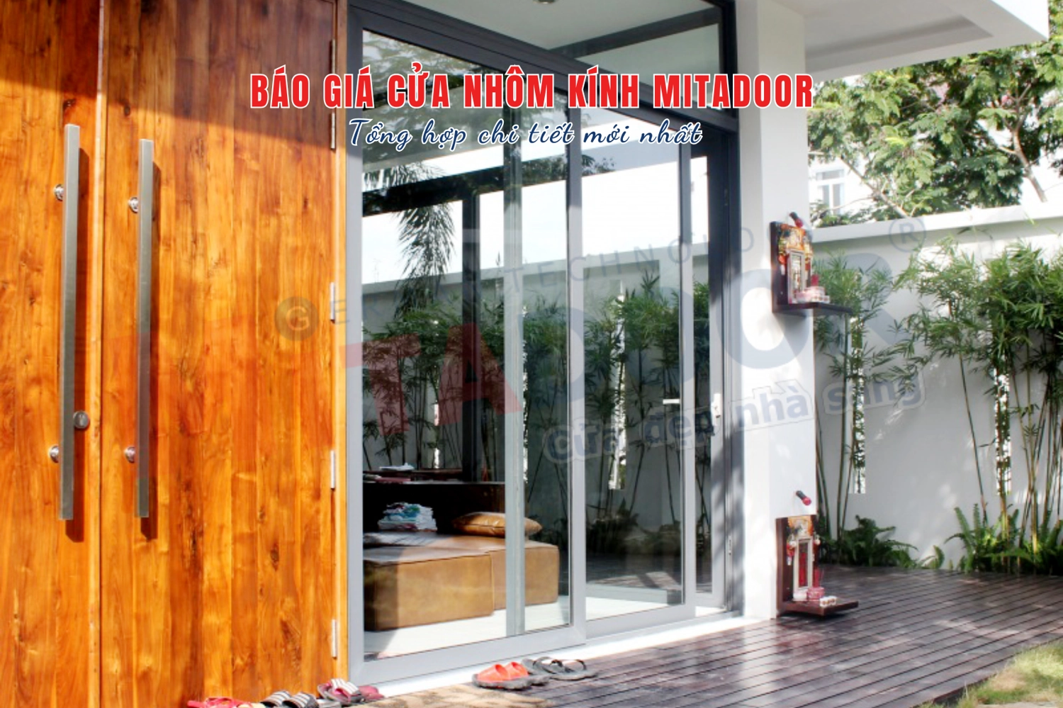 Bảng b&aacute;o gi&aacute; cửa nh&ocirc;m k&iacute;nh Mitadoor tổng hợp chi tiết mới nhất