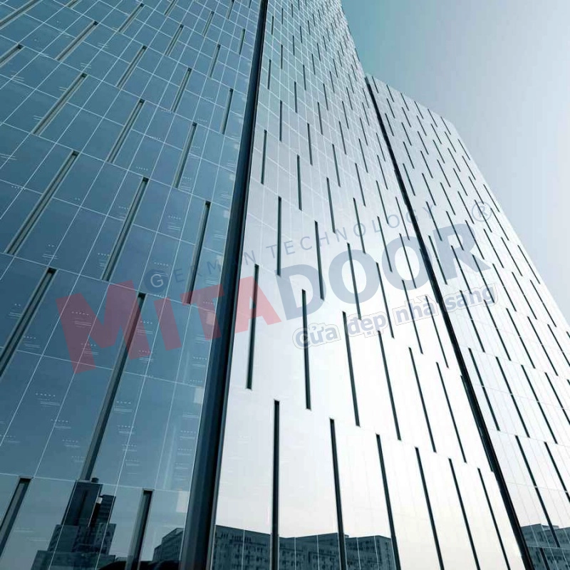 Hệ mặt dựng Panel Mitadoor có bề mặt đồng nhất đảm bảo đảm bảo các tiêu chí về mặt mỹ thuật