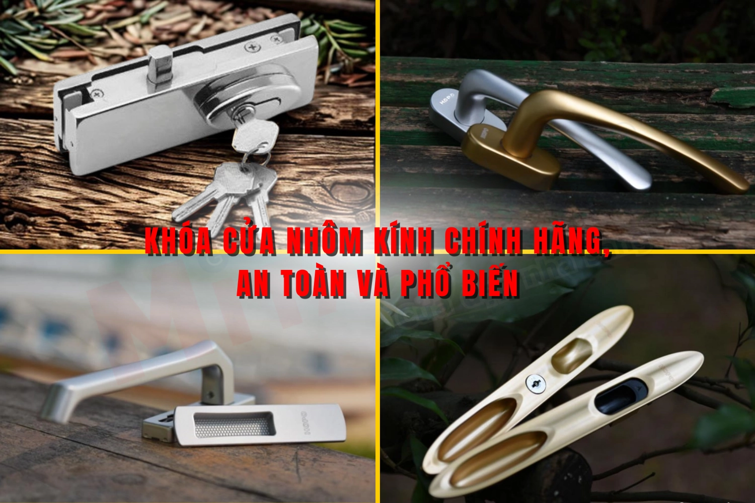 Kh&oacute;a cửa nh&ocirc;m k&iacute;nh đồng bộ ch&iacute;nh h&atilde;ng an to&agrave;n v&agrave; phổ biến