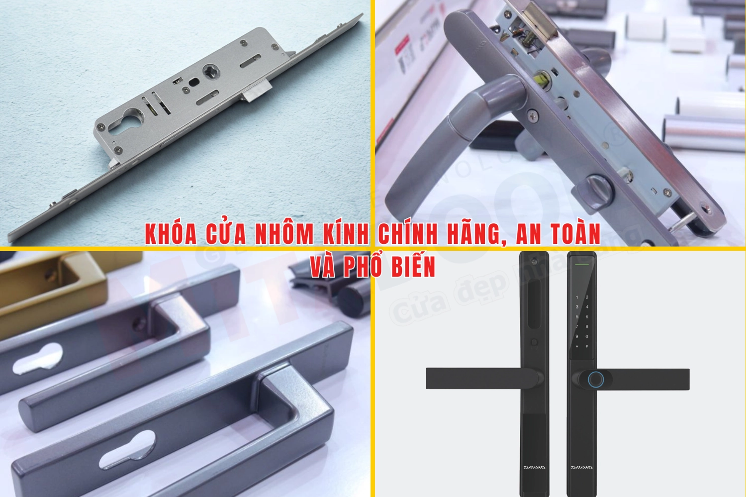 Kh&oacute;a cửa nh&ocirc;m k&iacute;nh đồng bộ ch&iacute;nh h&atilde;ng an to&agrave;n v&agrave; phổ biến