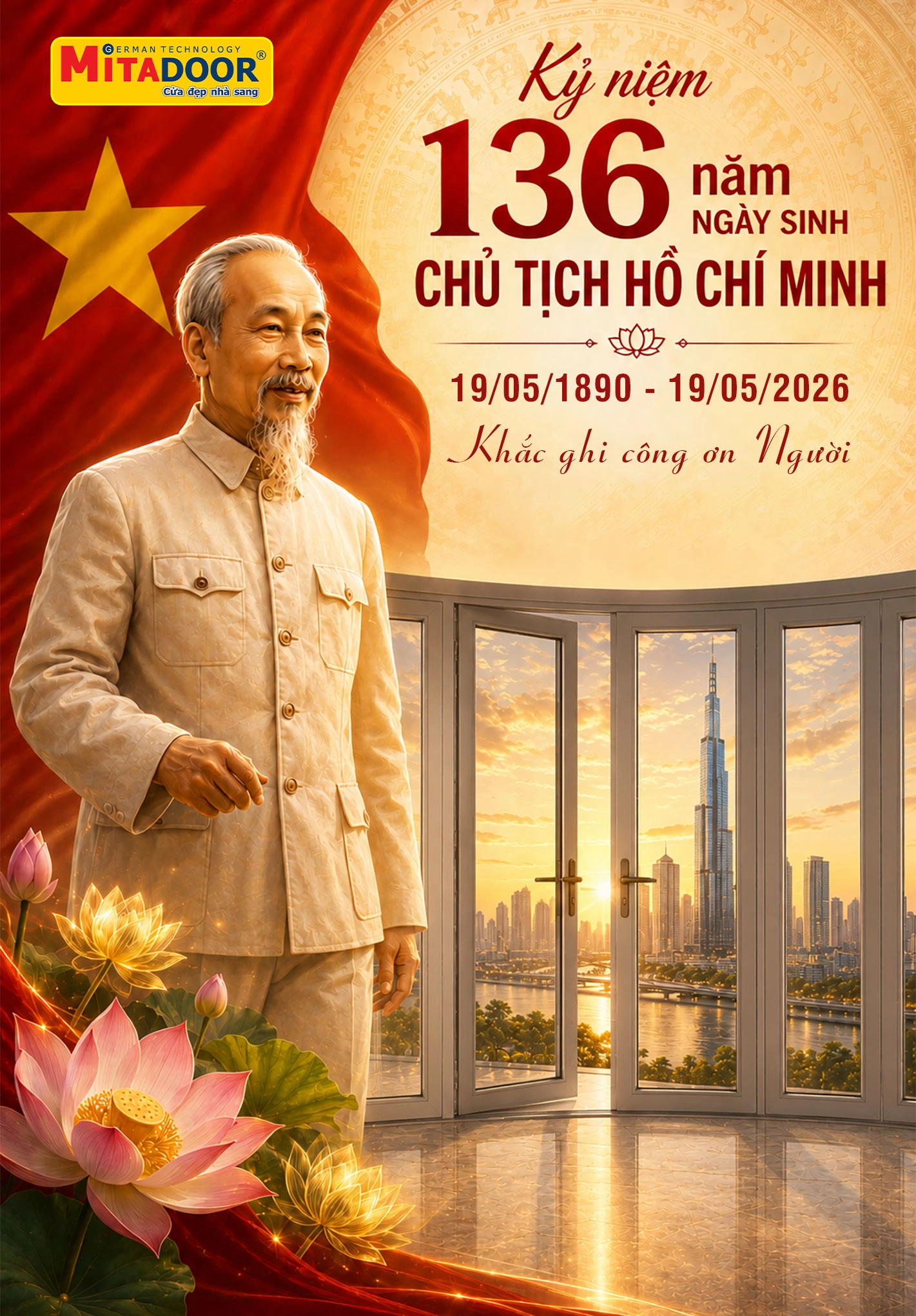 Kỷ niệm 136 năm ngày sinh của Bác Hồ (19/5/1890 - 19/5/2026) - Vị cha già kính yêu của dân tộc Việt Nam