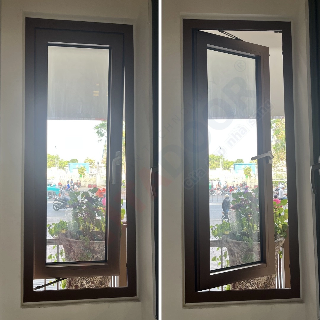 Cửa sổ mở hất kết hợp với mở quay, t&iacute;ch hợp 2 trong 1 tiện lợi
