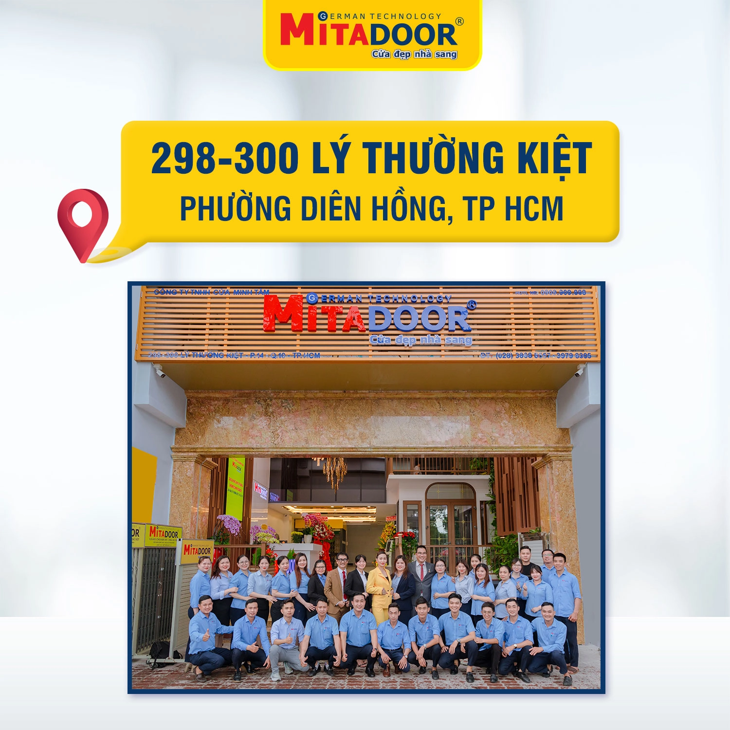 Mitadoor với hơn 30 năm kinh nghiệm cung cấp toàn diện các giải pháp về cửa, tự hào mang đến khách hàng những sản phẩm chất lượng, đáp ứng toàn vẹn các yếu tố thẩm mỹ và công năng sử dụng