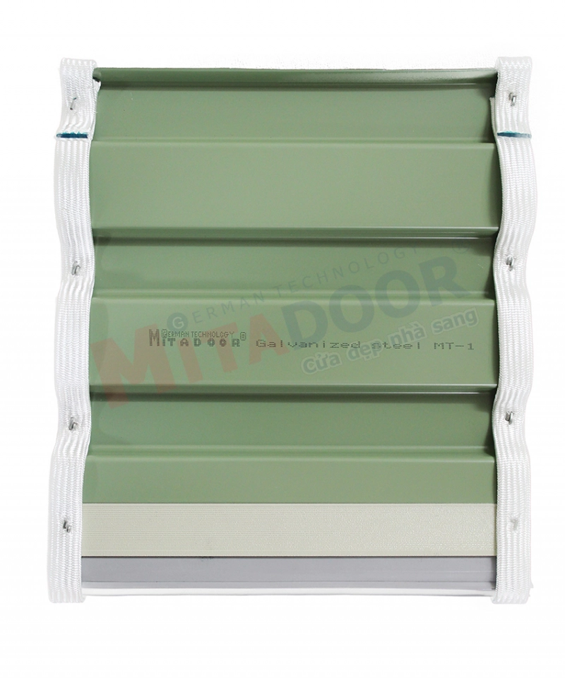 Nan cửa cuốn tấm liền Mitadoor MT1 tole màu BM Steel