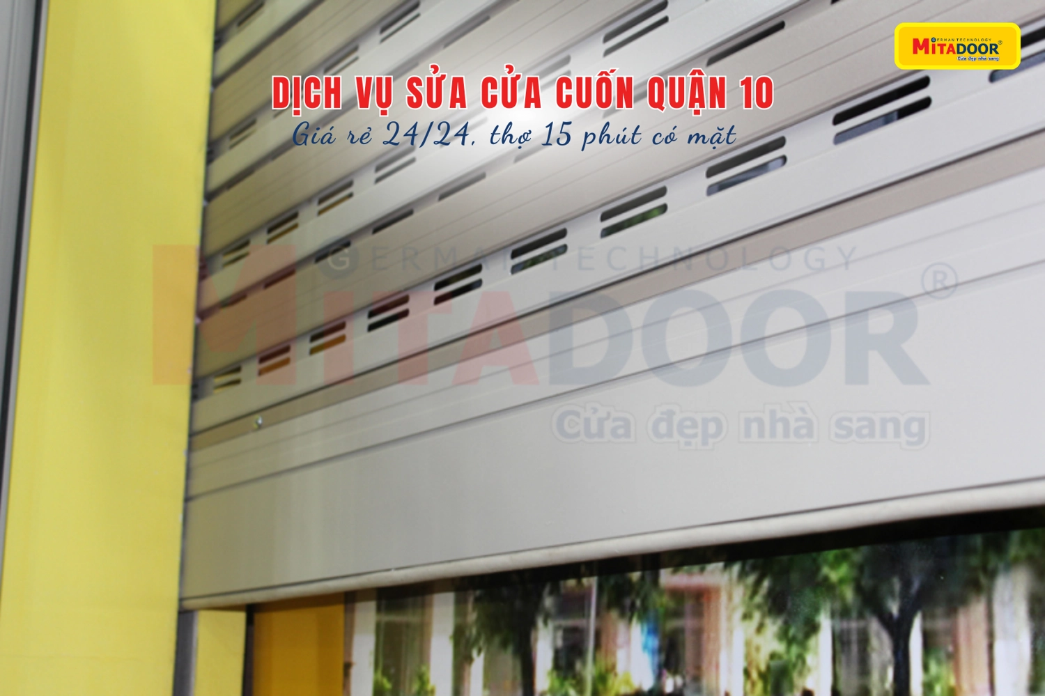 Dịch vụ sửa cửa cuốn quận 10 giá rẻ 24/24, thợ 15 phút có mặt