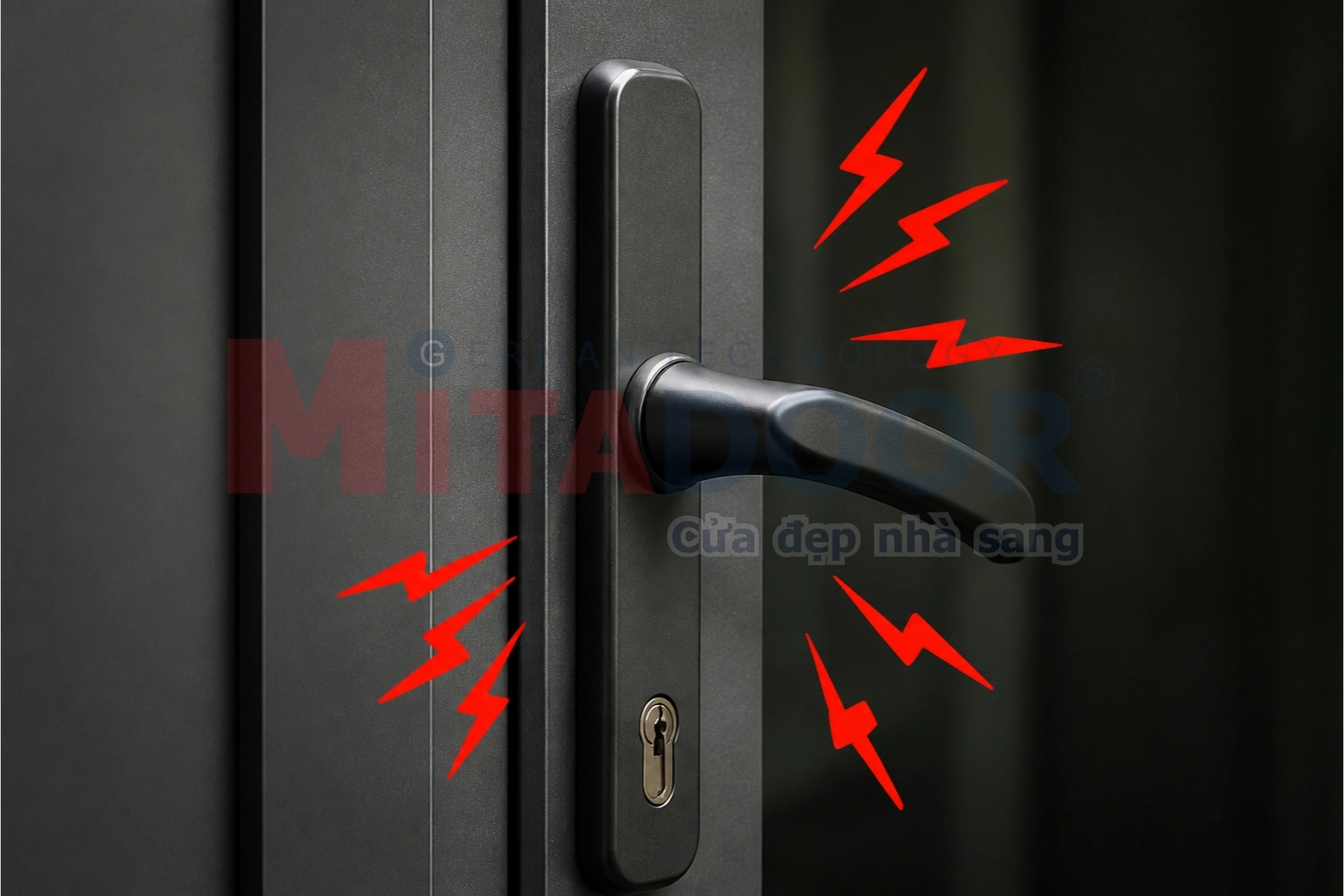 Tay nắm cửa phát ra tiếng kẹt rít, cần kiểm tra bảo dưỡng, sửa chữa ngay