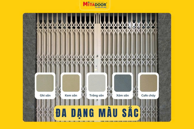 Cửa kéo nhôm Mitadoor – đa dạng về màu sắc sơn tĩnh điện Cửa kéo nhôm Mitadoor – đa dạng về màu sắc sơn tĩnh điện