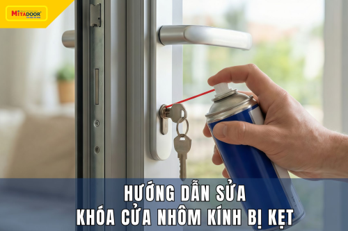 8 CÁCH KHẮC PHỤC TÌNH TRẠNG KHÓA CỬA NHÔM KÍNH BỊ KẸT ĐƠN GIẢN, HIỆU QUẢ