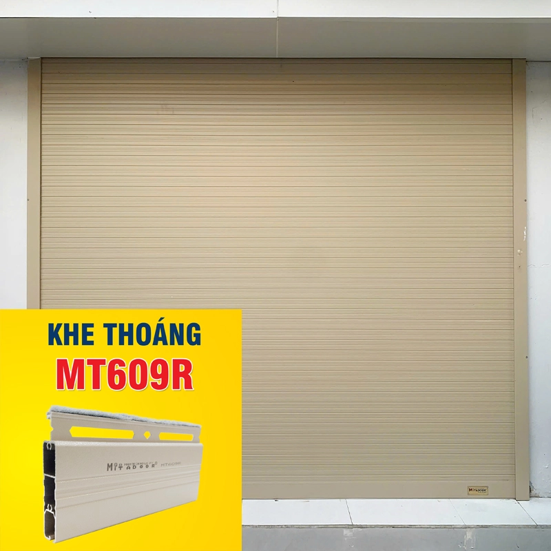 Cửa cuốn nhôm khe thoáng Mitadoor MT609R