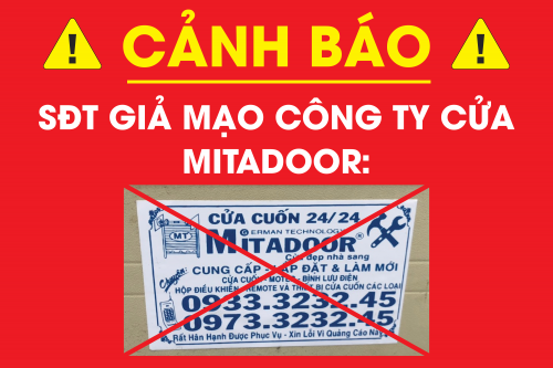 Cảnh báo CẢNH BÁO SỐ ĐIỆN THOẠI GIẢ MẠO CÔNG TY CỬA MTADOOR
