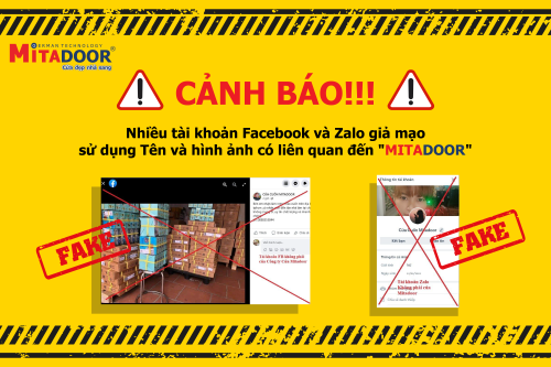 Cảnh báo CẢNH BÁO NHIỀU TÀI KHOẢN FACEBOOK VÀ ZALO GIẢ MẠO MITADOOR