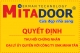 Thông báo - Hoạt động CÔNG TY TNHH CỬA MINH TÂM - MITADOOR RÚT QUYỀN KINH DOANH ĐẠI LÝ ỦY QUYỀN ĐỒNG THỜI THU HỒI GIẤY CHỨNG NHẬN ĐẠI LÝ ỦY QUYỀN ĐỐI VỚI CÔNG TY CP XNK MINH TÂN