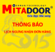 Thông báo - Hoạt động THÔNG BÁO LỊCH NGƯNG NHẬN ĐƠN HÀNG CỬA CUỐN, CỬA KÉO