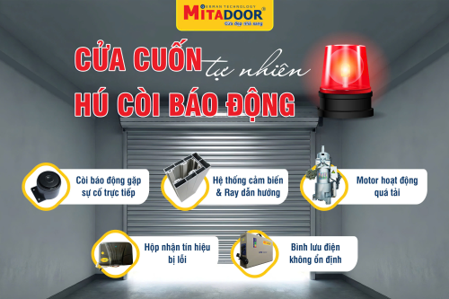 Mẹo xử lý nhanh 5 LÝ DO CỬA CUỐN PHÁT RA TIẾNG CÒI BÁO ĐỘNG GIỮA ĐÊM VÀ CÁCH XỬ LÝ NHANH