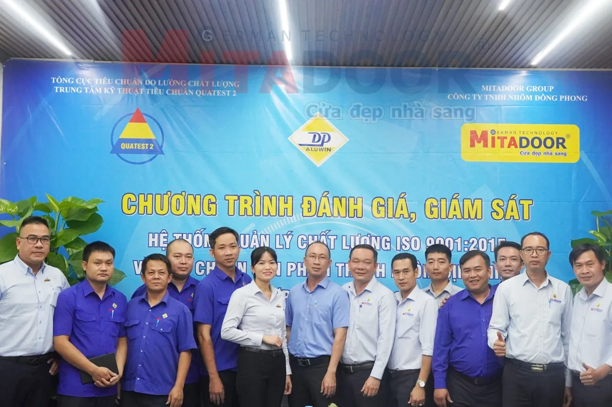 Hoạt động công ty MITADOOR KHẲNG ĐỊNH CHẤT LƯỢNG SẢN PHẨM TOÀN DIỆN QUA KỲ ĐÁNH GIÁ, GIÁM SÁT ISO 9001:2015 VÀ HỢP CHUẨN SẢN PHẨM THEO TCVN 12513:2018