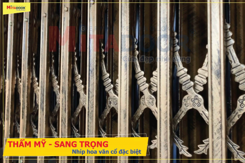 Sản phẩm & Sản Xuất CỬA KÉO CAO CẤP HOA VĂN CỔ