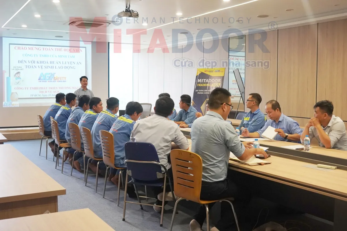 Hoạt động công ty MITADOOR TRAINING 2026 - CÔNG TÁC HUẤN LUYỆN AN TOÀN LAO ĐỘNG DÀNH CHO ĐỘI NGŨ KỸ THUẬT MITADOOR