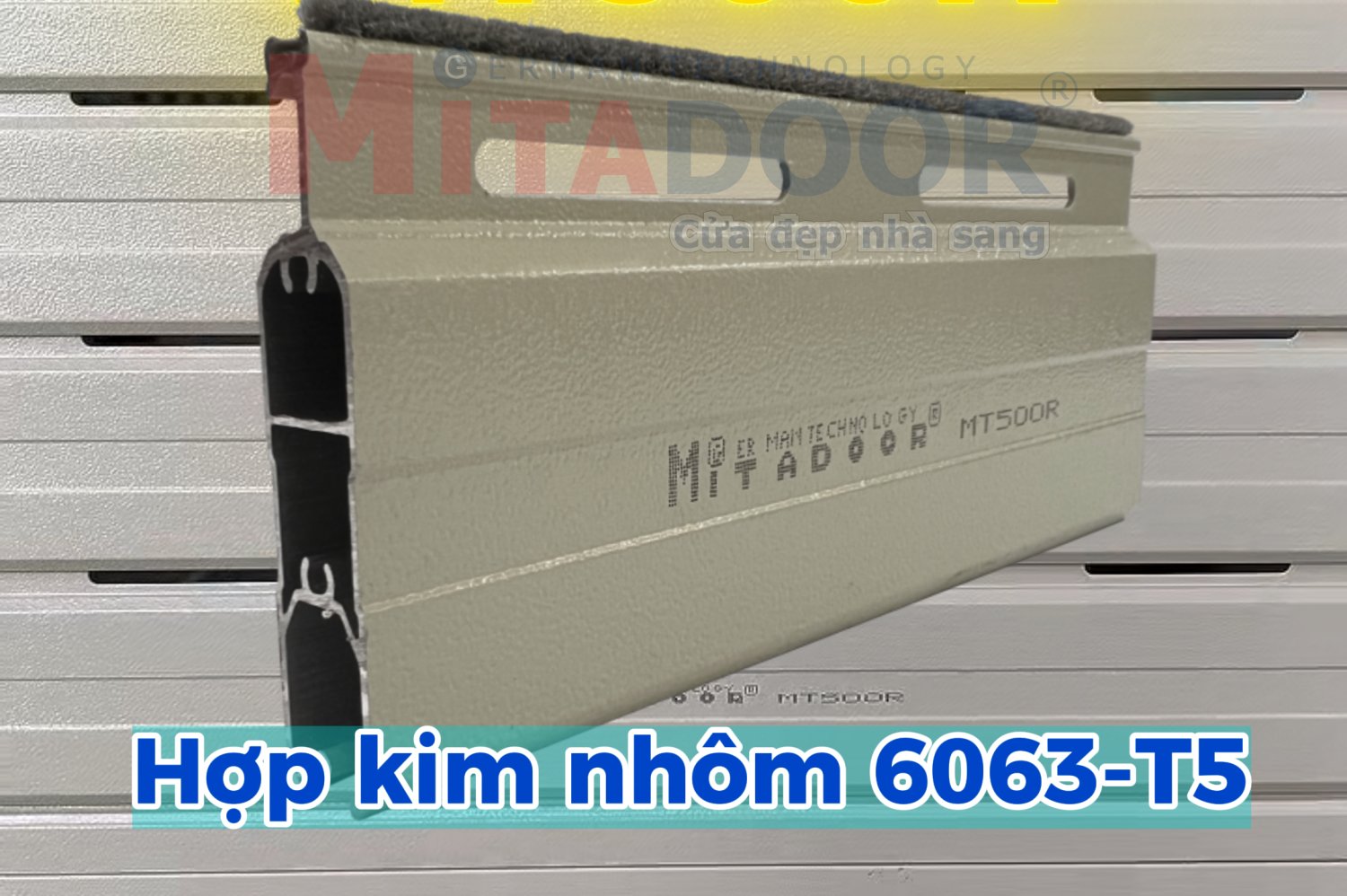 Sản phẩm & Sản Xuất MẶT TIỀN SANG TRỌNG, KHÔNG GIAN LINH HOẠT CÙNG CỬA CUỐN KHE THOÁNG MITADOOR MT500R!