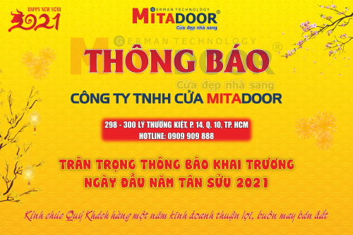 Tin tức sự kiện THÔNG BÁO KHAI TRƯƠNG NGÀY ĐẦU NĂM TÂN SỬU 2021