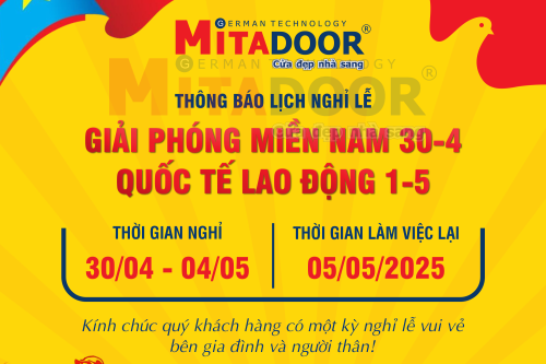 Thông báo - Hoạt động THÔNG BÁO LỊCH NGHỈ LỄ 30/04 - 01/05/2025
