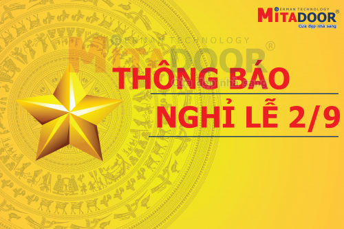 Thông báo - Hoạt động MITADOOR THÔNG BÁO LỊCH NGHỈ LỄ 2/9 NĂM 2019