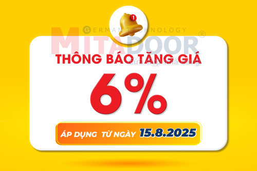 Thông báo - Hoạt động THÔNG BÁO VỀ VIỆC ĐIỀU CHỈNH GIÁ SẢN PHẨM MITADOOR VÀ KOVIDOOR