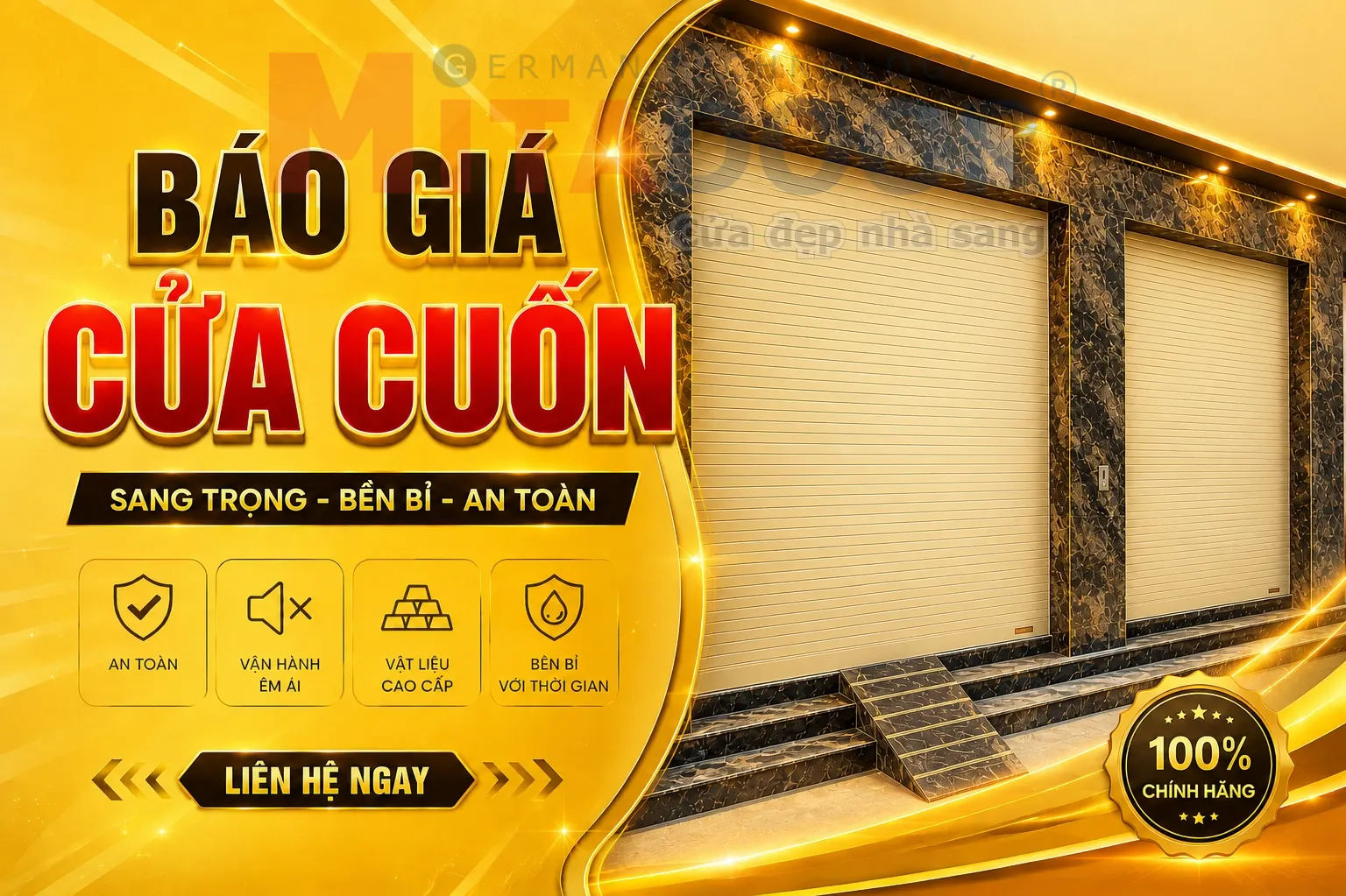 Cửa cuốn BÁO GIÁ CỬA CUỐN TPHCM CHÍNH HÃNG MẪU ĐẸP RẺ AN TOÀN