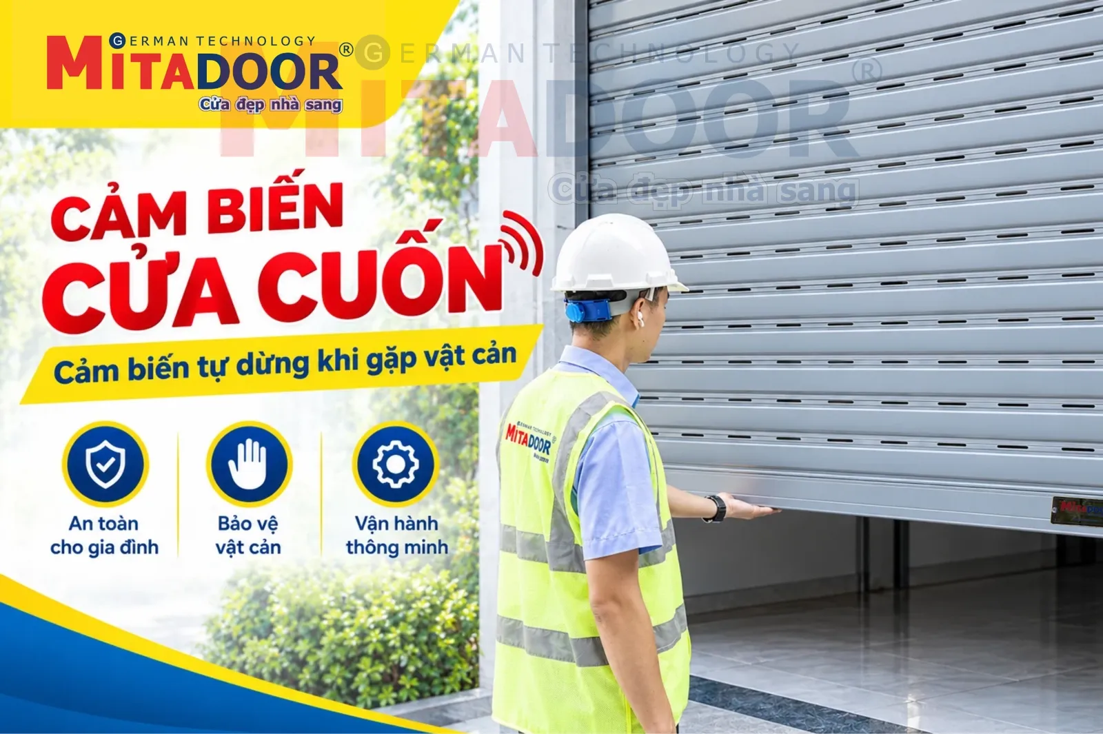 Motor - Bình lưu điện - Phụ kiện CẢM BIẾN CỬA CUỐN - HỆ THỐNG CẢM BIẾN TỰ DỪNG KHI GẶP VẬT CẢN