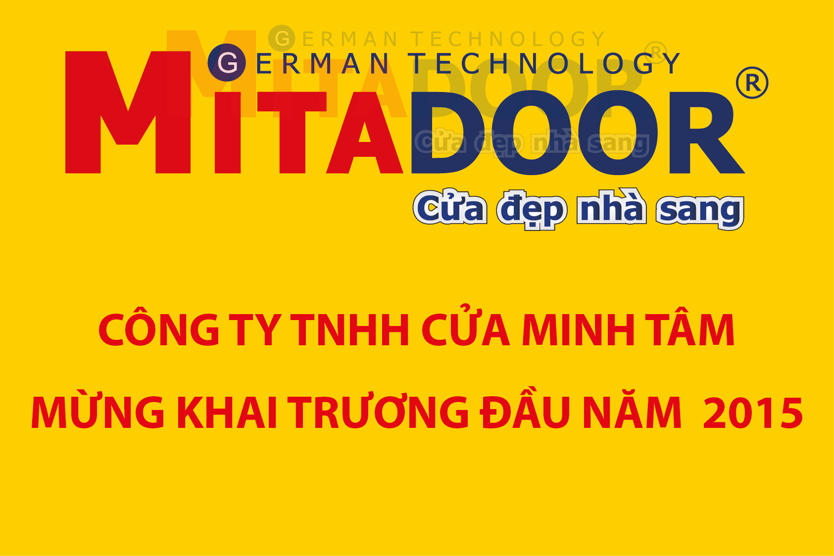 Thông báo - Hoạt động CÔNG TY TNHH CỬA MINH TÂM  MỪNG KHAI TRƯƠNG ĐẦU NĂM  2015