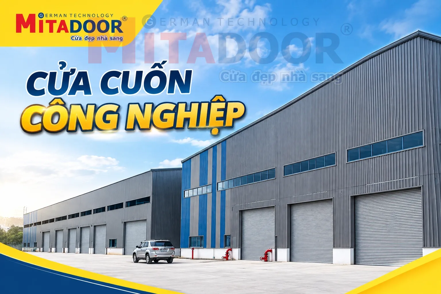 Cửa cuốn CỬA CUỐN CÔNG NGHIỆP MITADOOR - CÁC LOẠI, KÍCH THƯỚC VÀ BÁO GIÁ